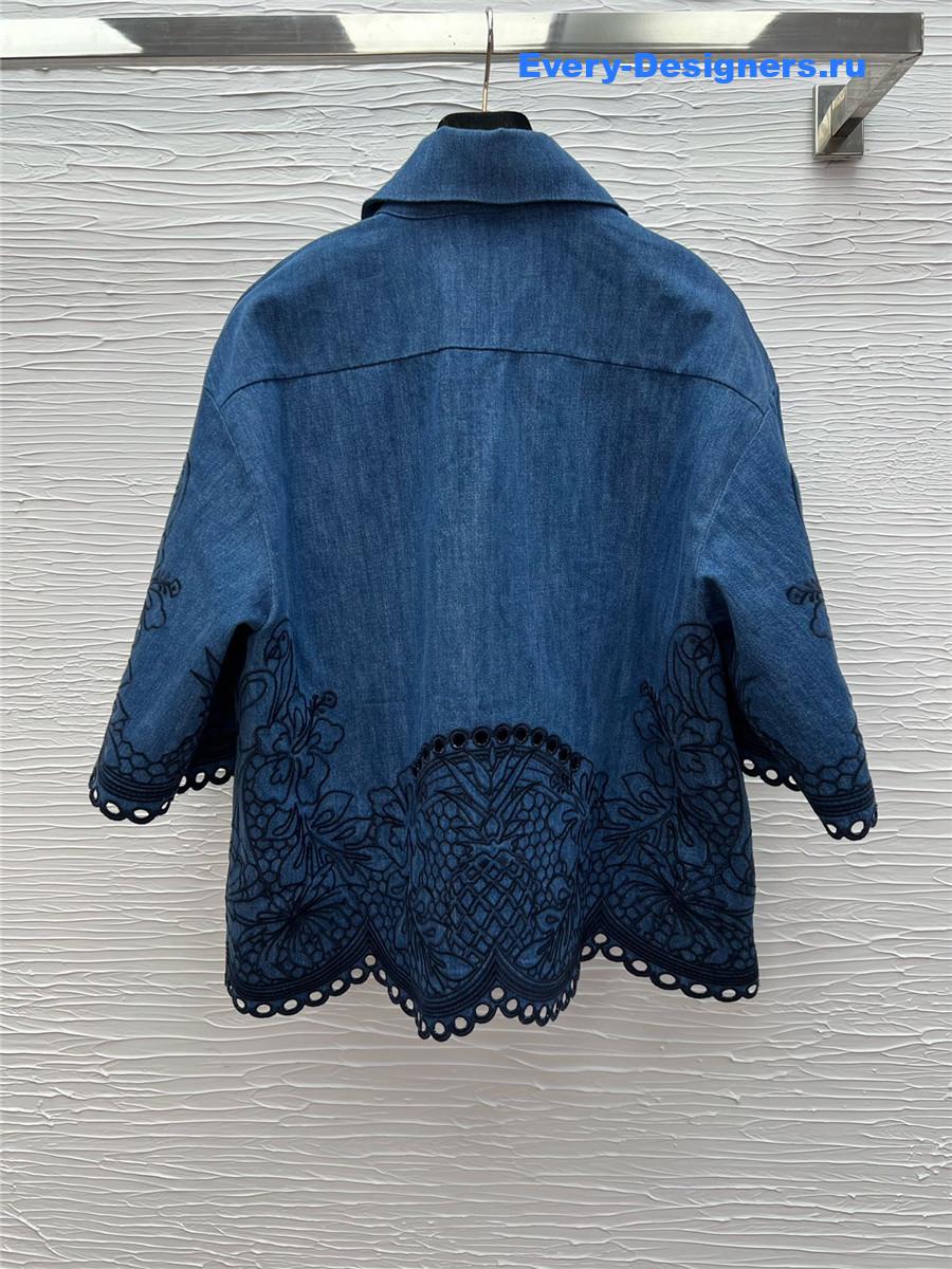 Zimm Coco Embroidered Denim Shirt
