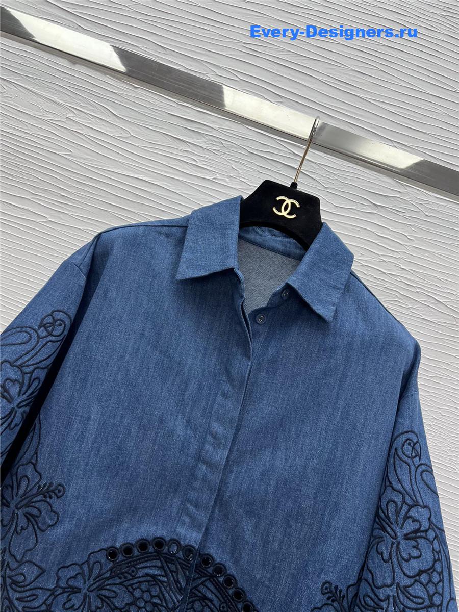 Zimm Coco Embroidered Denim Shirt