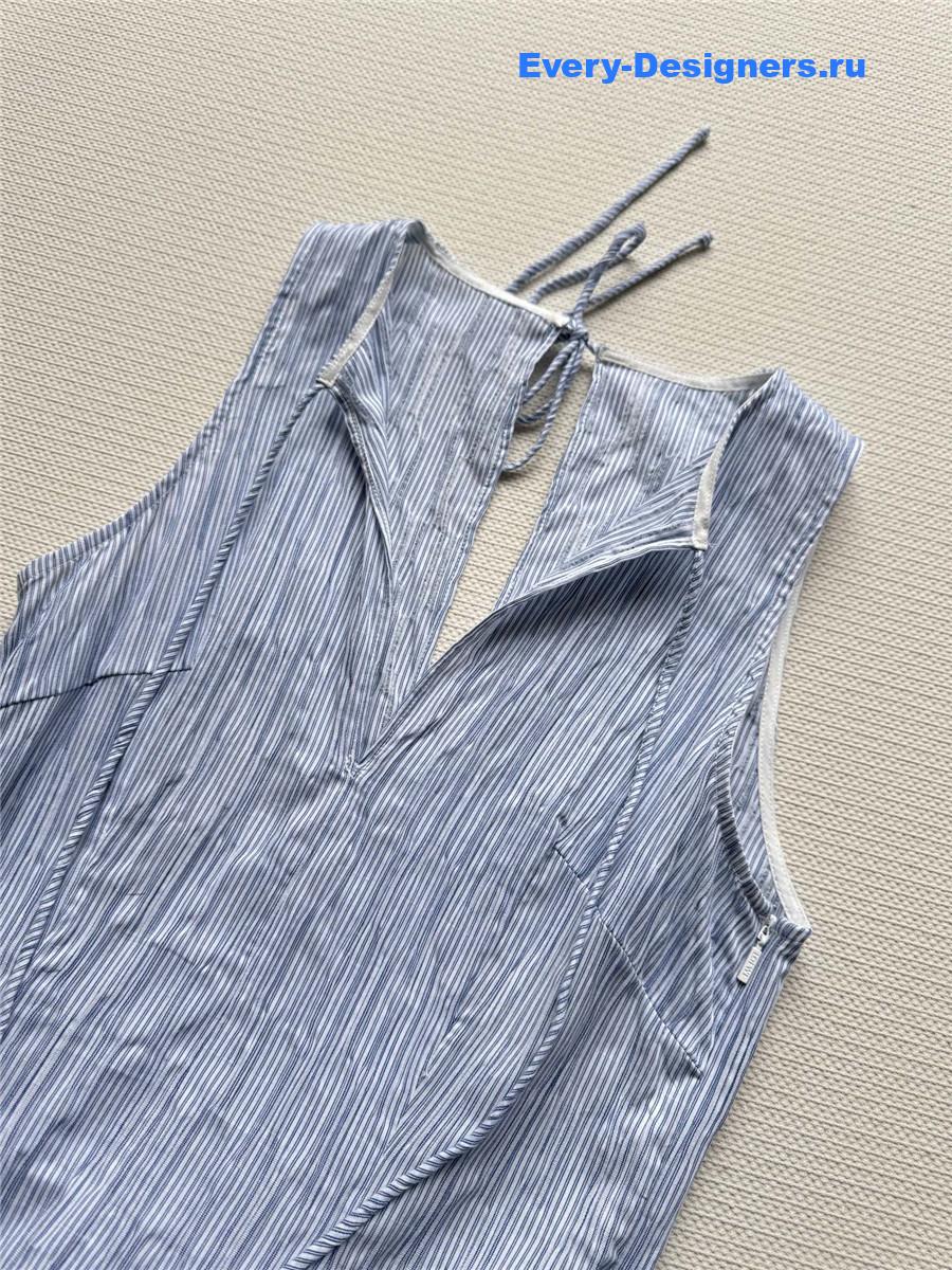 L0ew* clear blue cotton midi dress