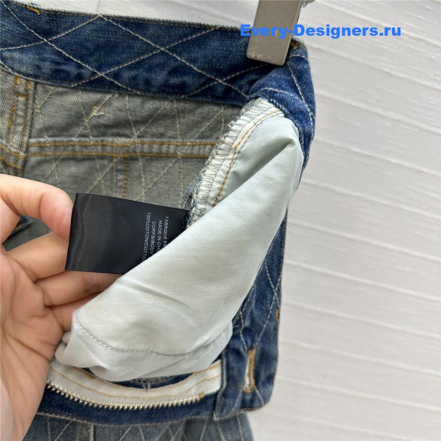 BALMAIN Embroidered Denim Shorts