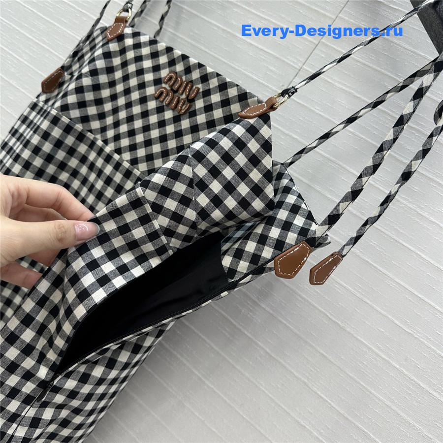 Miu Miu Gingham Check Mini-Dress