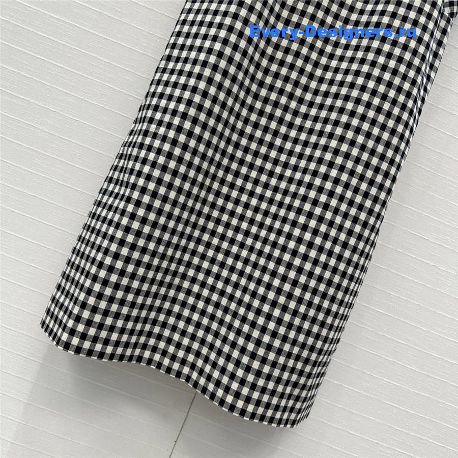 Miu Miu Gingham Check Mini-Dress
