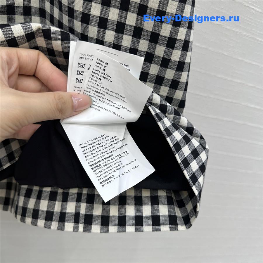 Miu Miu Gingham Check Mini-Dress