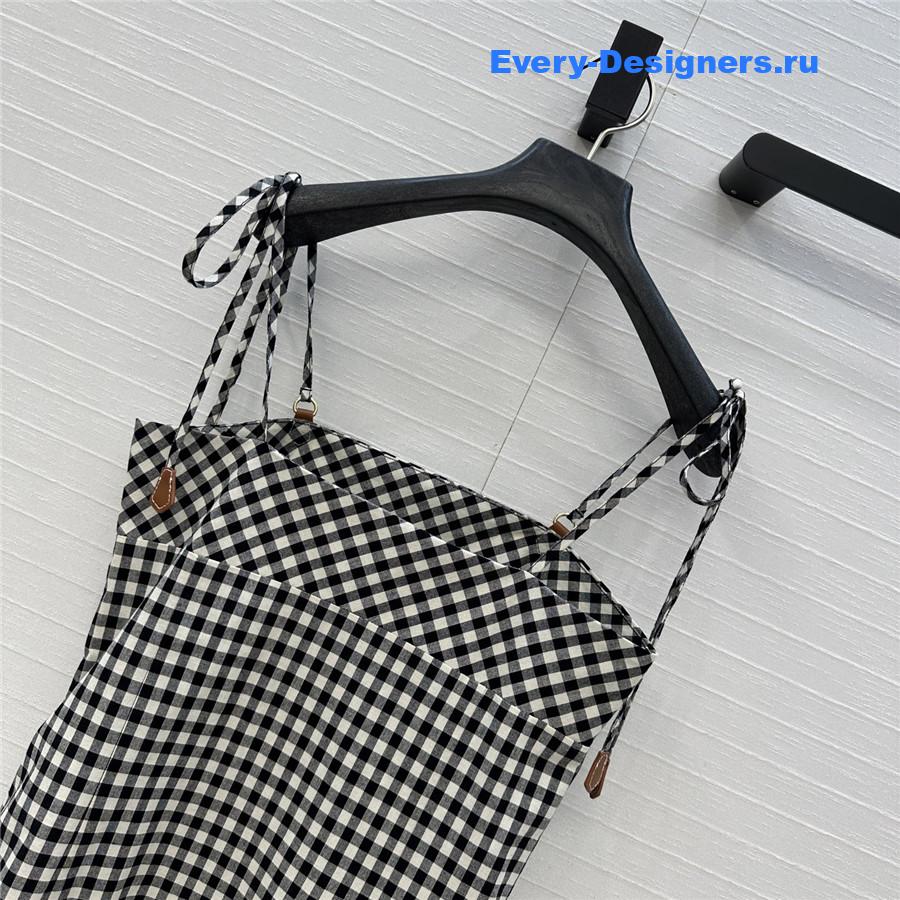 Miu Miu Gingham Check Mini-Dress