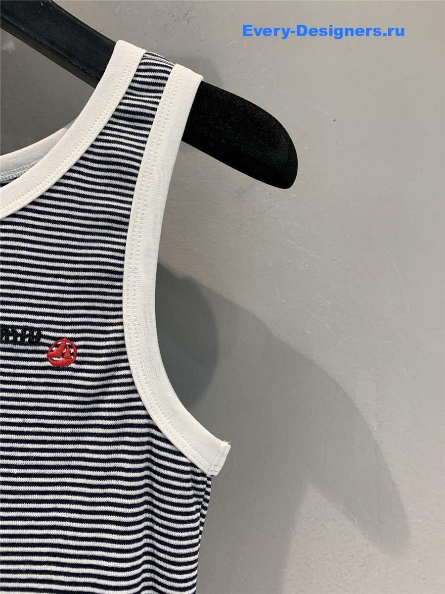 Miu Miu x Petit Bateau Ribbed Top