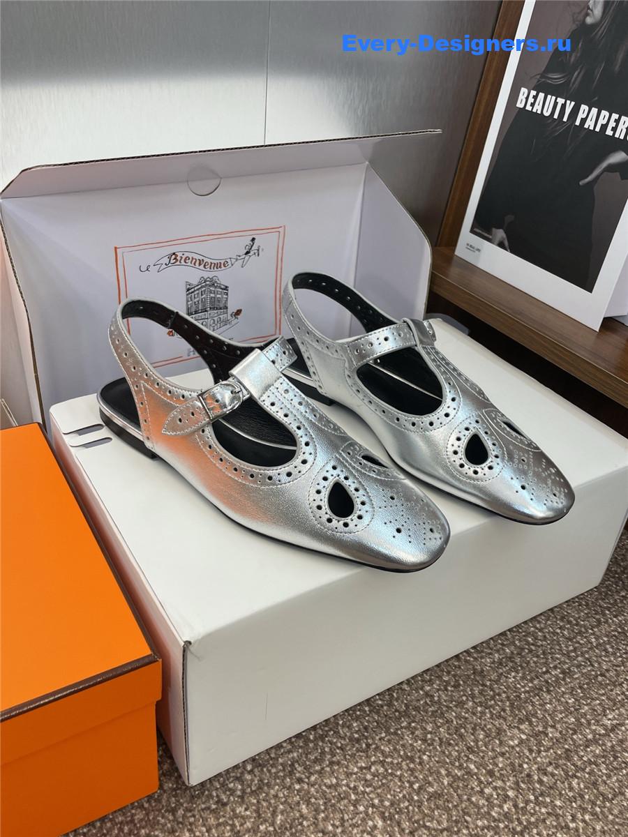 H**me5 kim silver slingback heels
