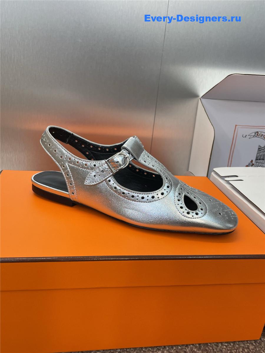 H**me5 kim silver slingback heels