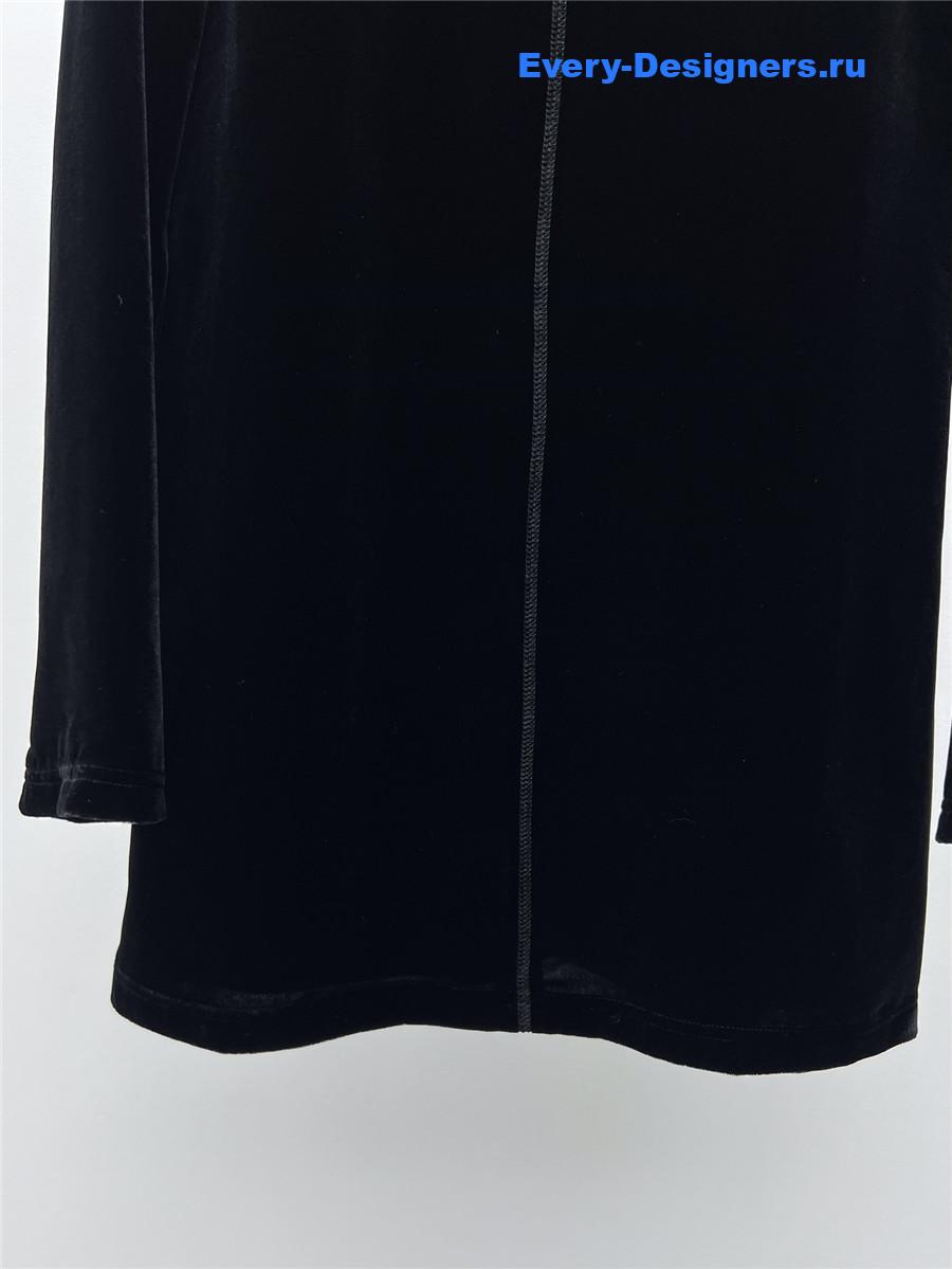 Miu Miu Black Velvet Minidress