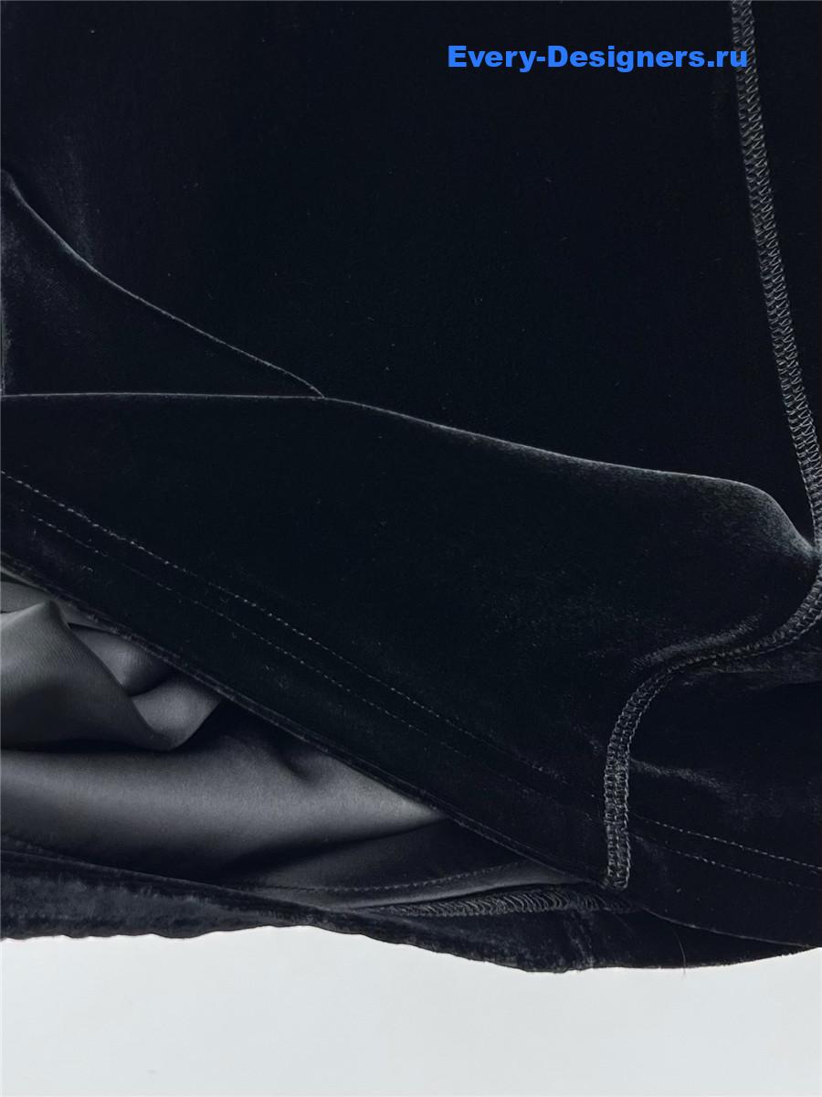 Miu Miu Black Velvet Minidress