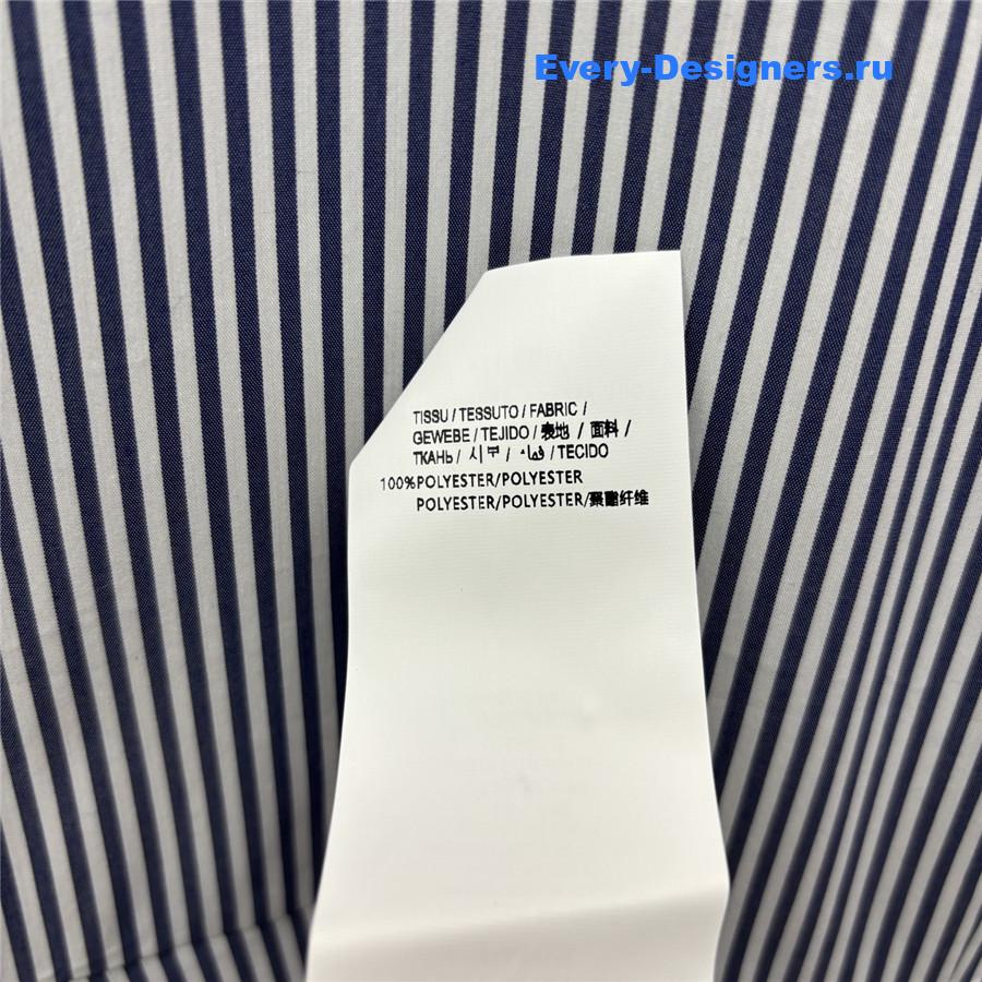 Sa1nt Lau*nt striped shirt dress