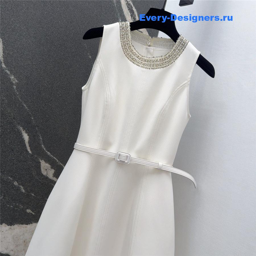 D10r cd beaded white dress