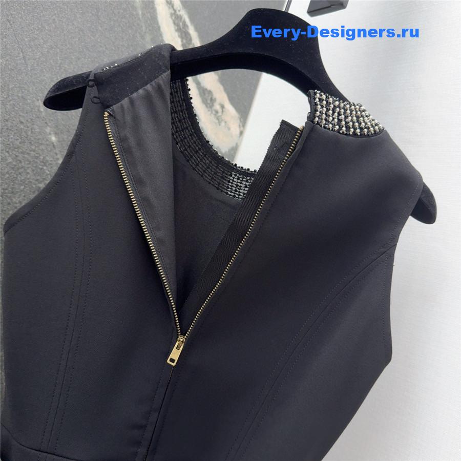 D10r cd beaded black dress