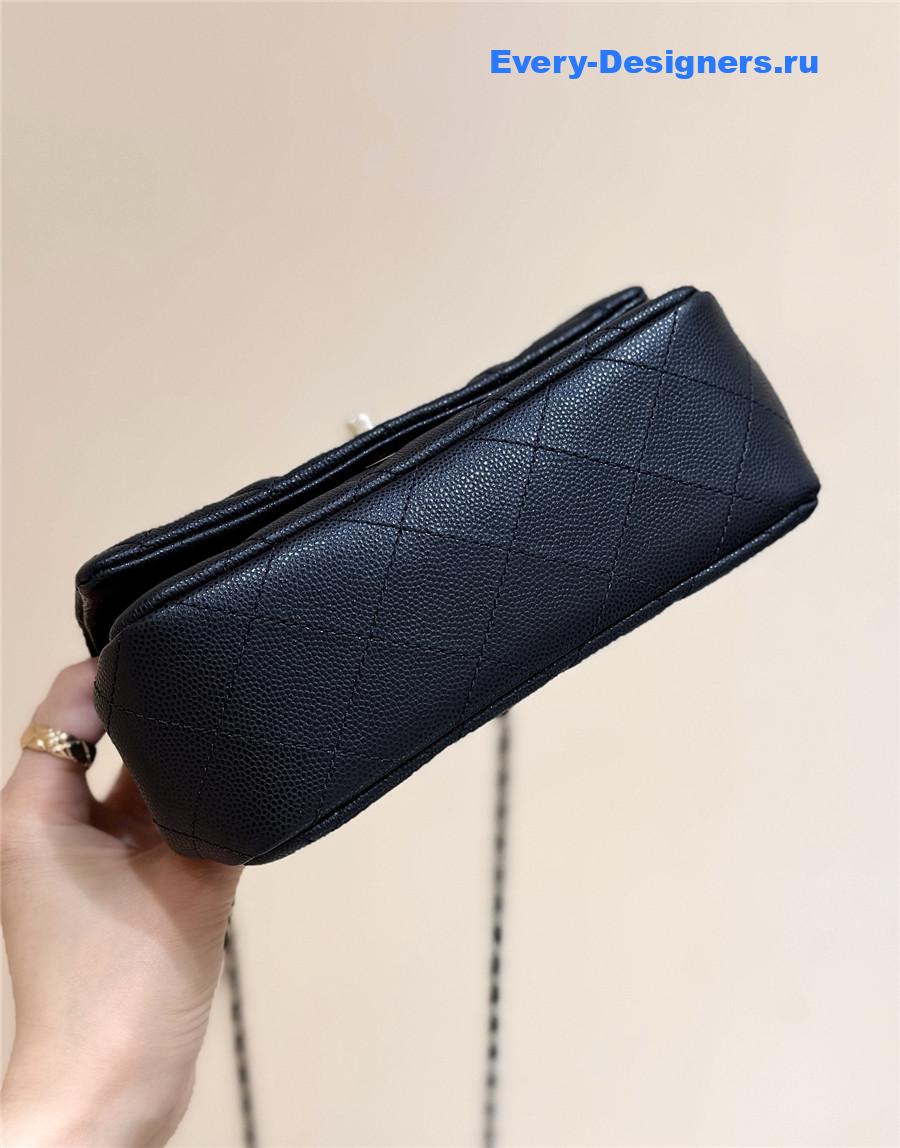 Ch**el black shiny clutch