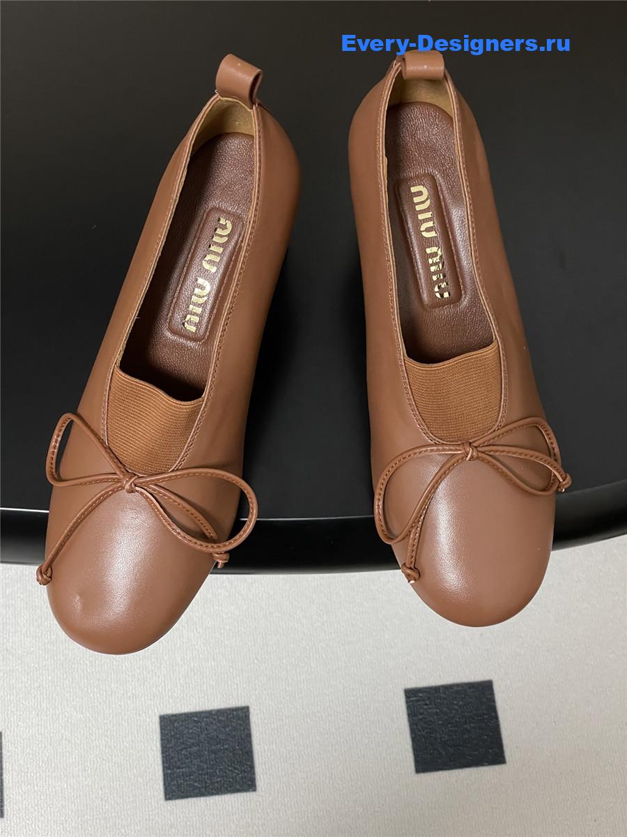 Miu Miu Brown Mary Jane Pumps