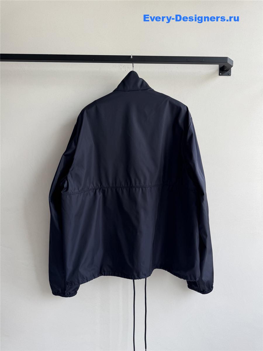 Pra*a blue re-nylon blouson jacket