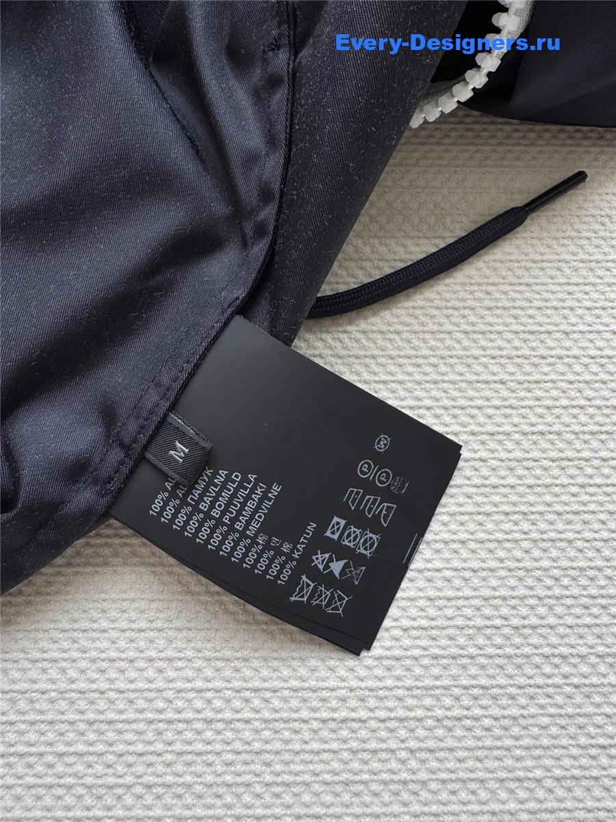 Pra*a blue re-nylon blouson jacket