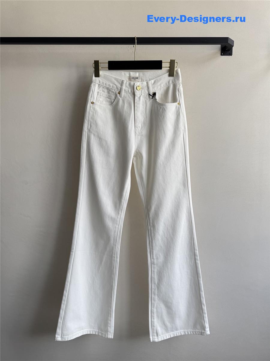 Ce1i*e white flared jeans