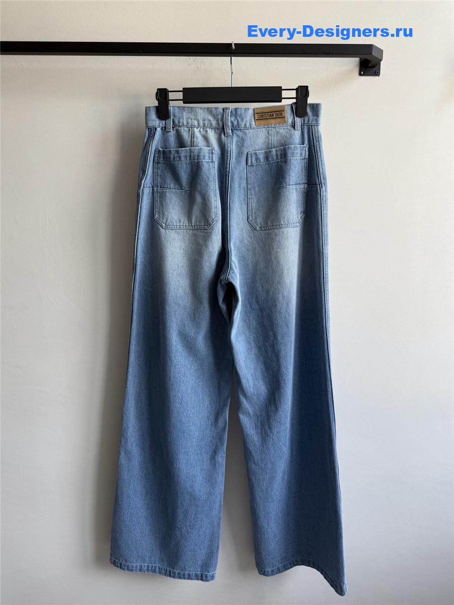 D10r light blue wide-leg jeans