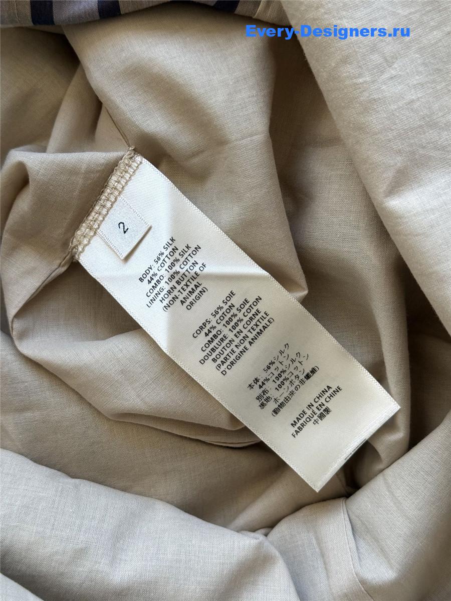 The R0w tavishina check long coat