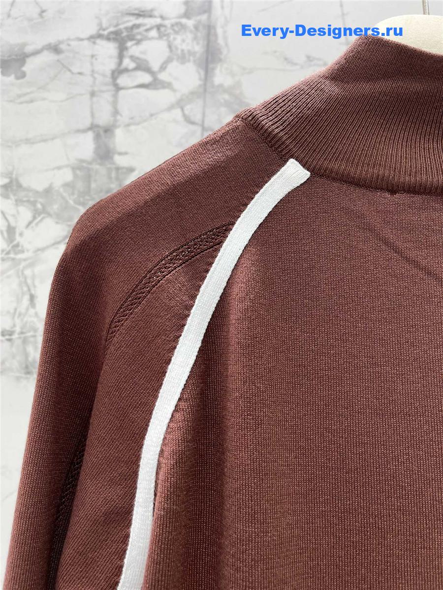 Miu Miu Brown Knit Cardigan