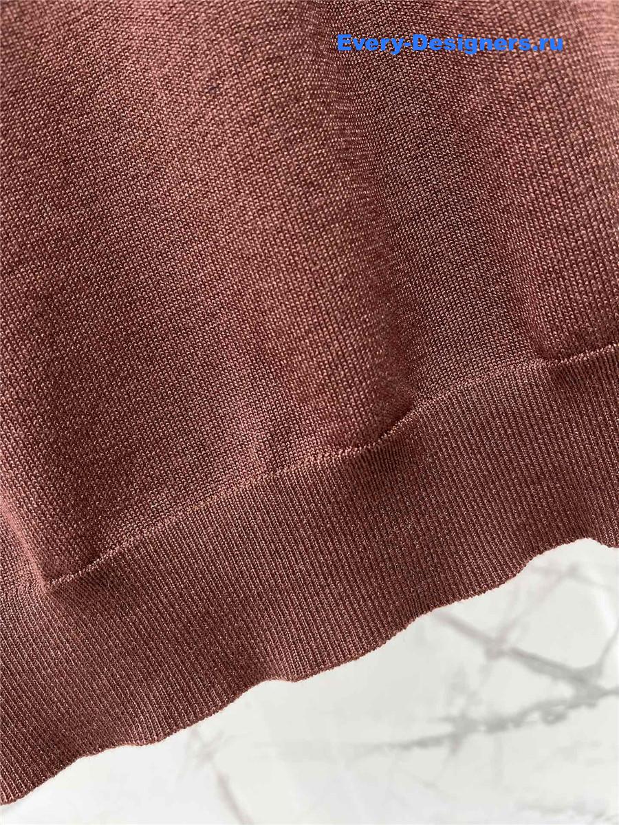 Miu Miu Brown Knit Cardigan