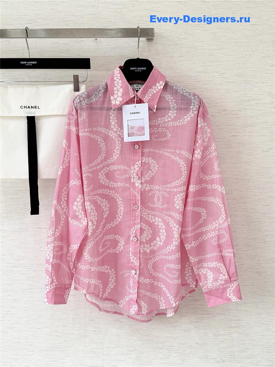 Ch**el coco beach pink shirt