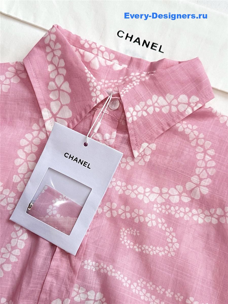 Ch**el coco beach pink shirt