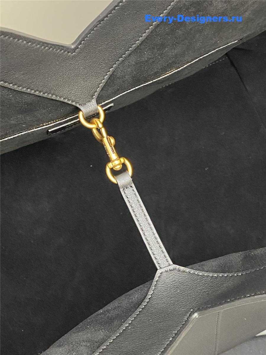 Sa1nt Lau*nt y leather tote in black