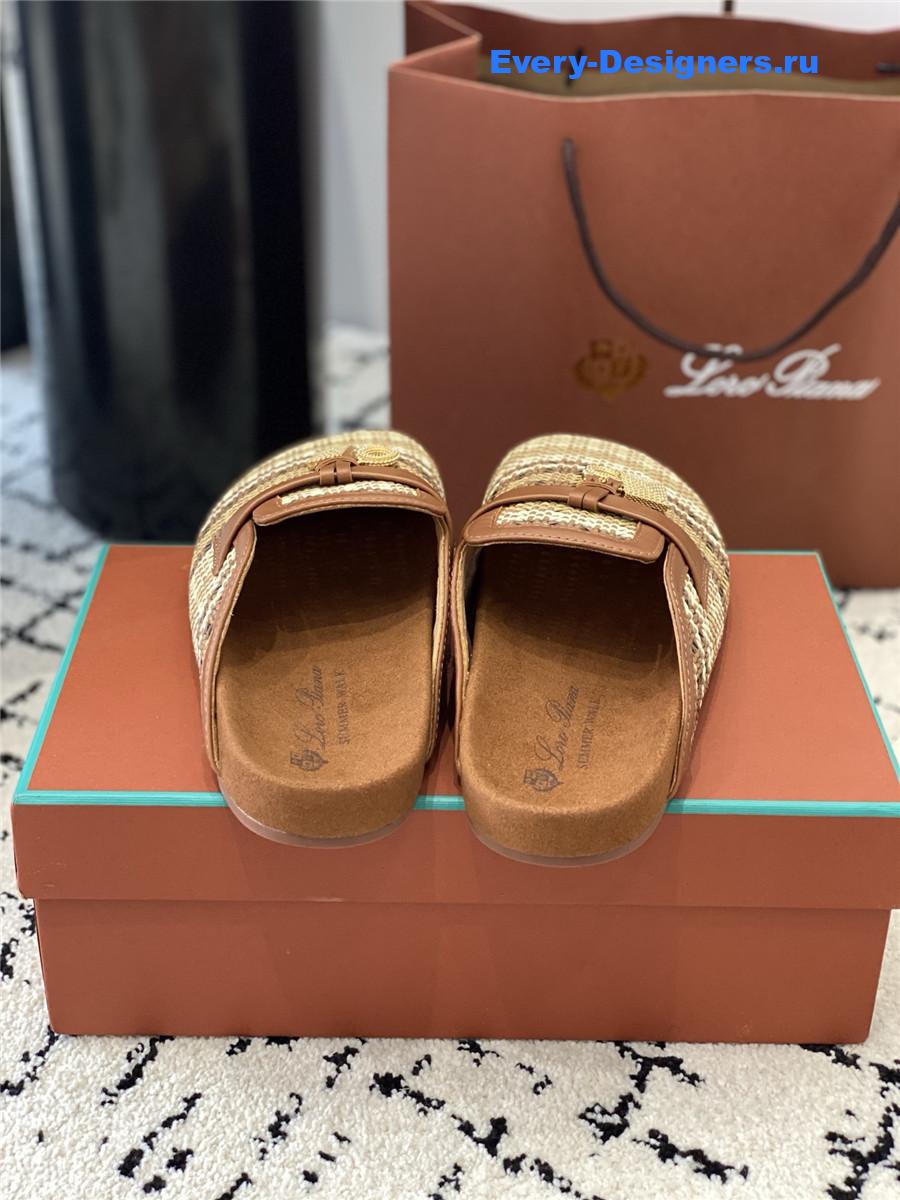 L0r0 P1ana raffia mules