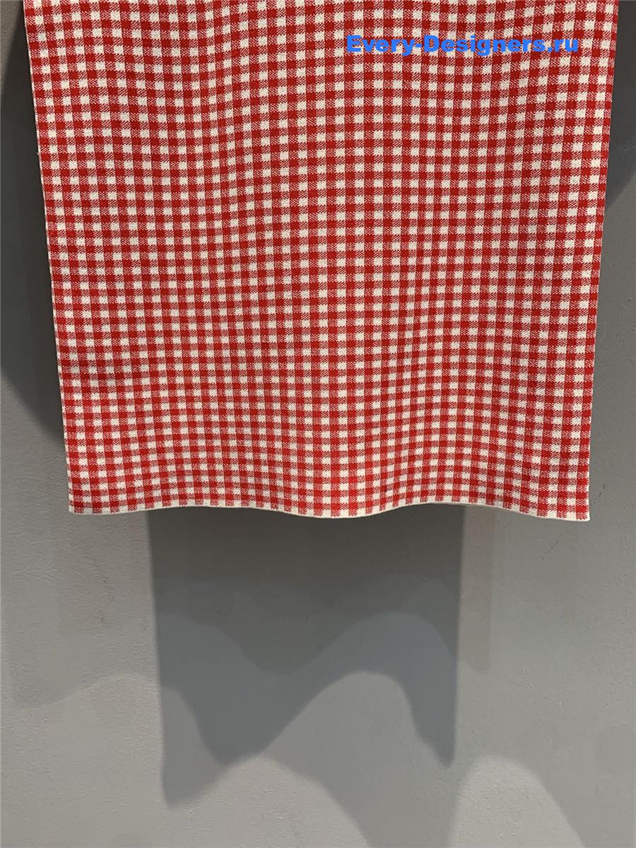 Miu Miu White/Red Viscose Top