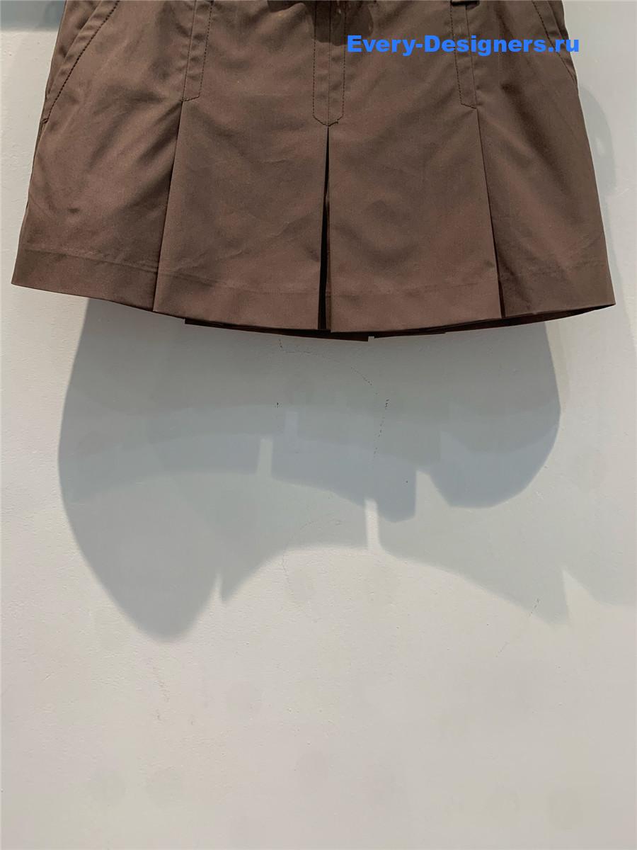 Miu Miu Cocoa Brown Miniskirt