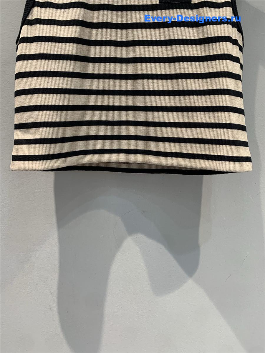 Miu Miu Striped Knitted Sports Vest