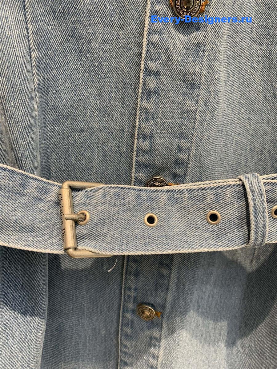 D10r bee embroidered denim dress