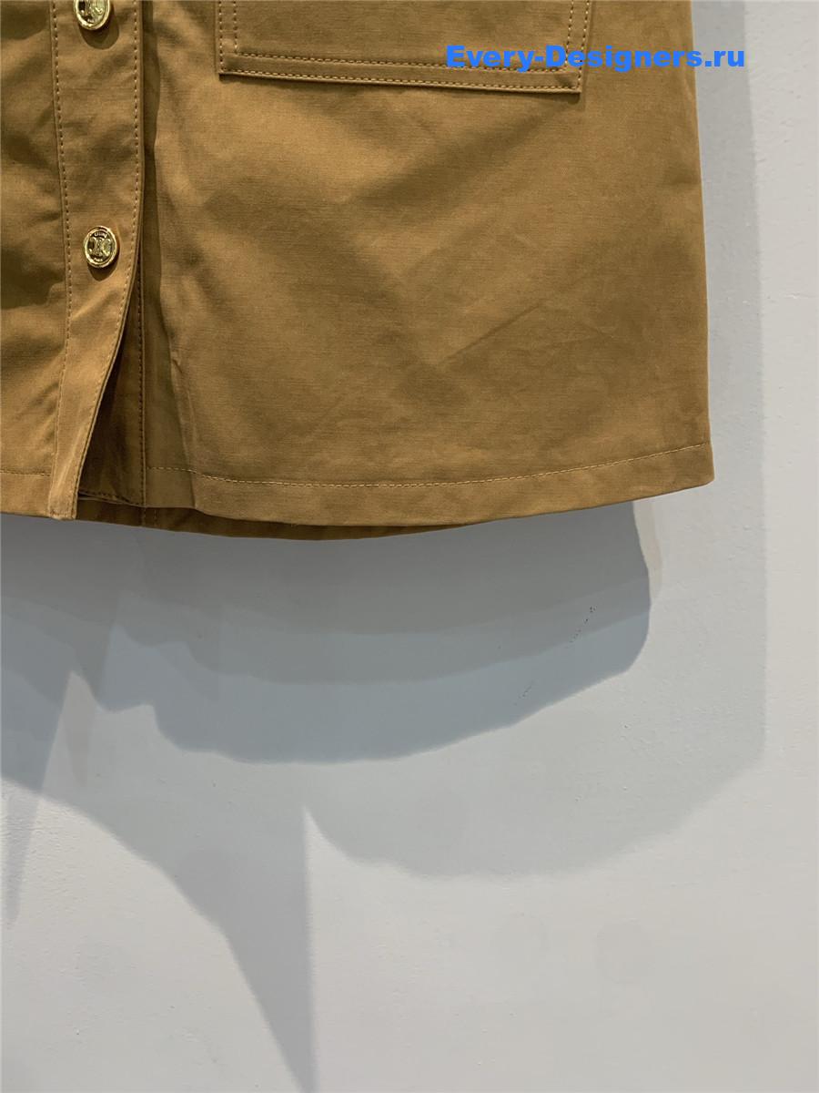 Ce1i*e cotton twill short skirt