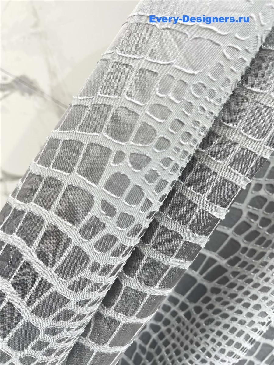 Ba1en*iaga gray crocodile shirt