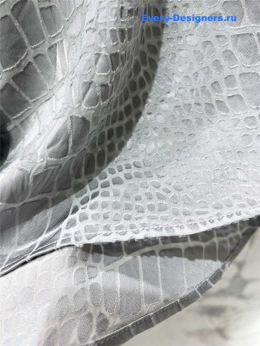 Ba1en*iaga gray crocodile shirt