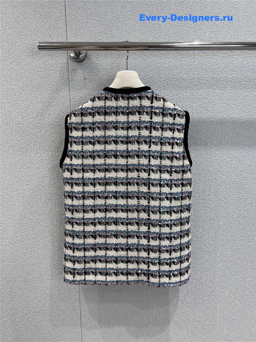 Va1e*ntin0 sequined tweed gilet