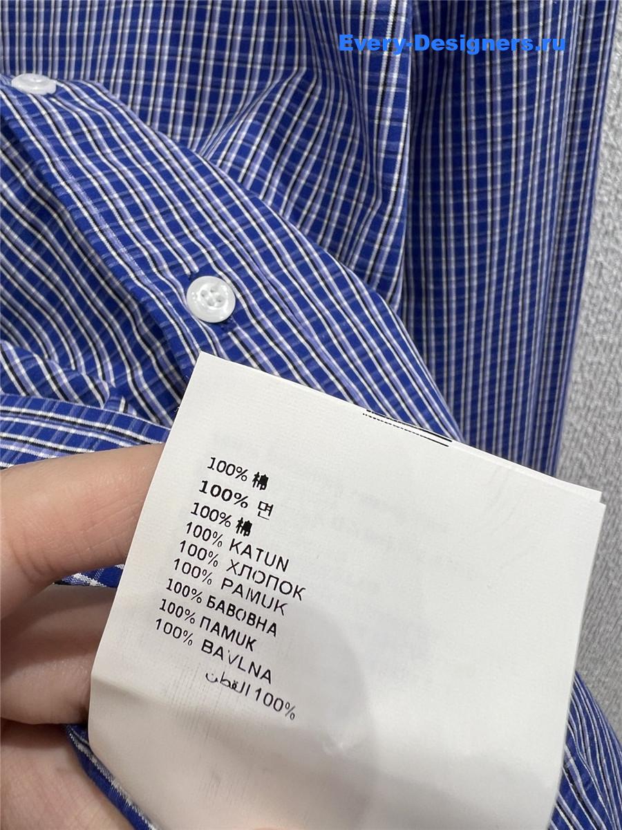 Miu Miu Sapphire Checked Shirt