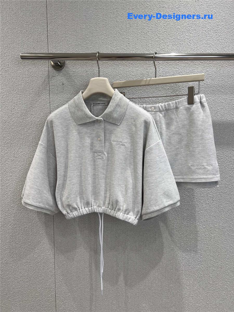 A1exa*der wang gray piqué set