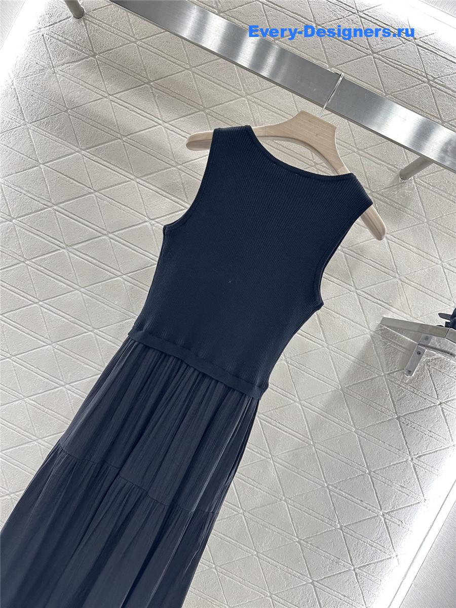 Ch**el knitted patchwork dress