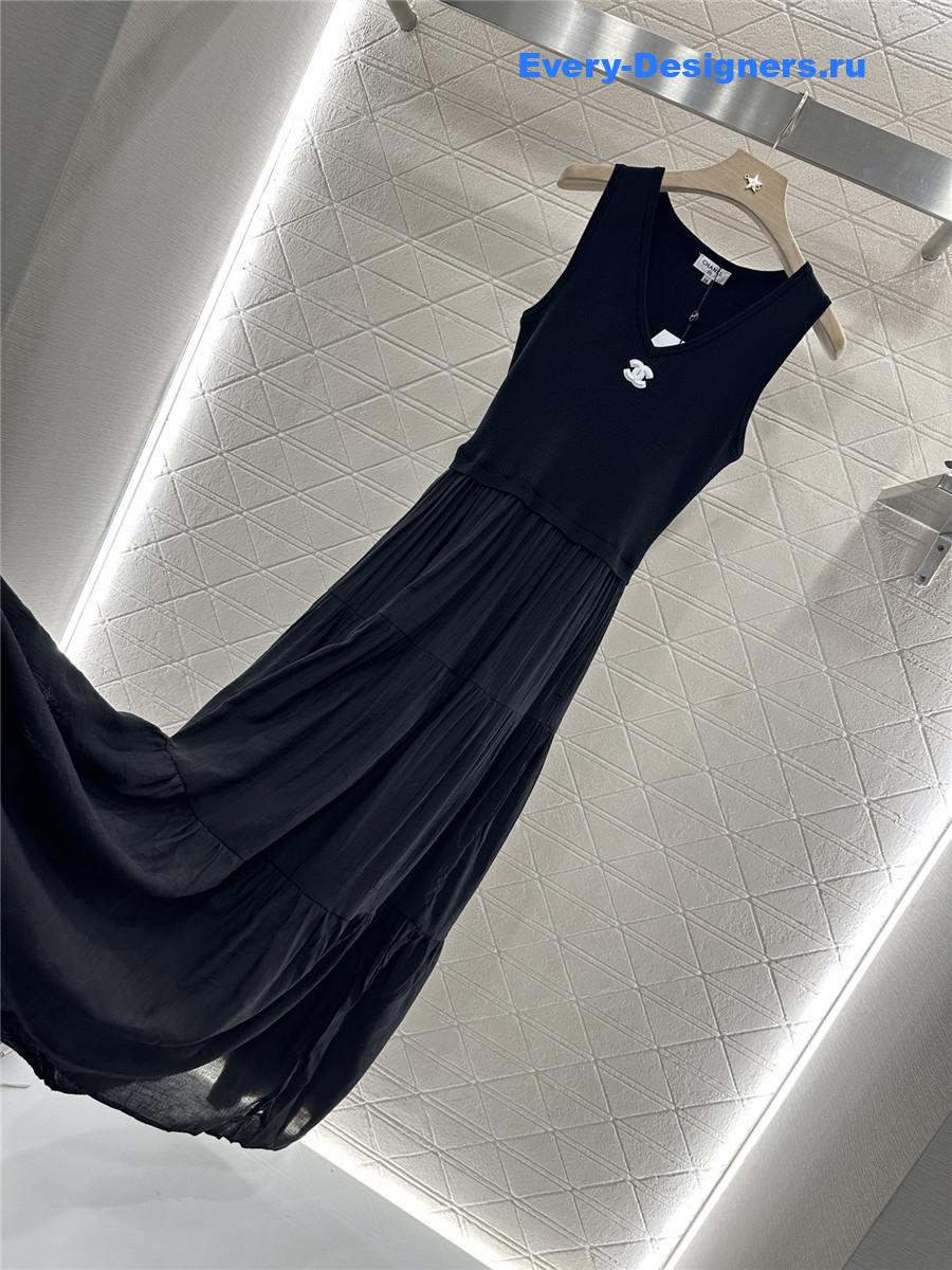 Ch**el knitted patchwork dress