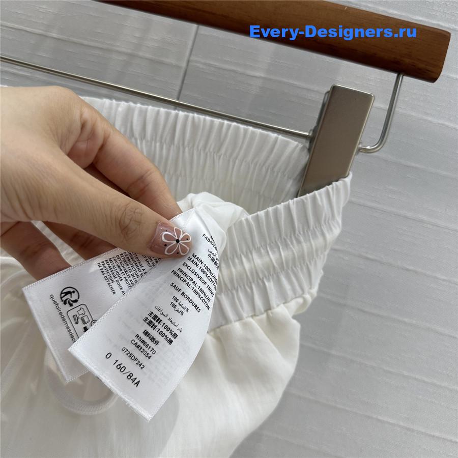 Zimm White Lace Linen Trousers