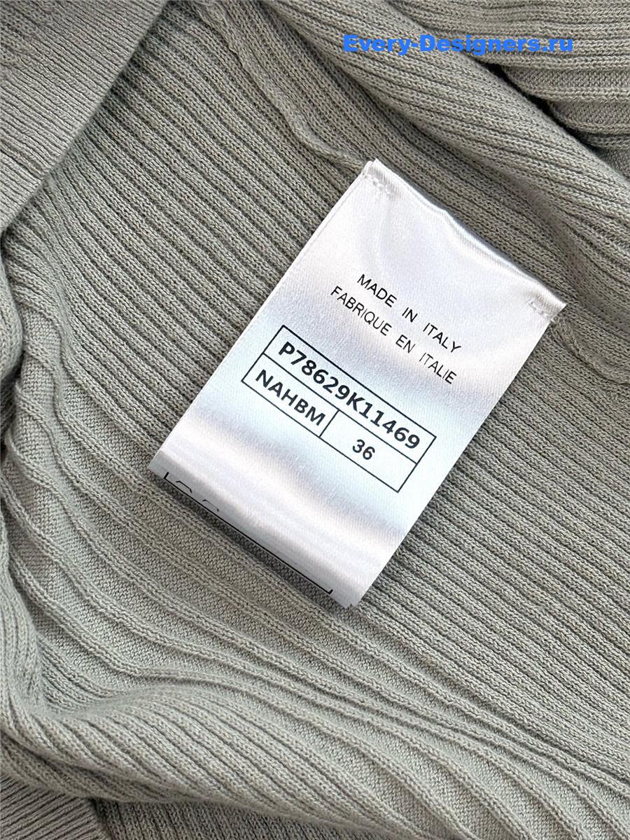 Ch**el grey rhinestone cardigan