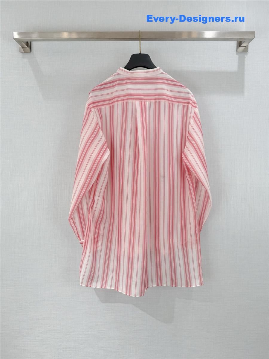 D10r D10riviera pink striped blouse