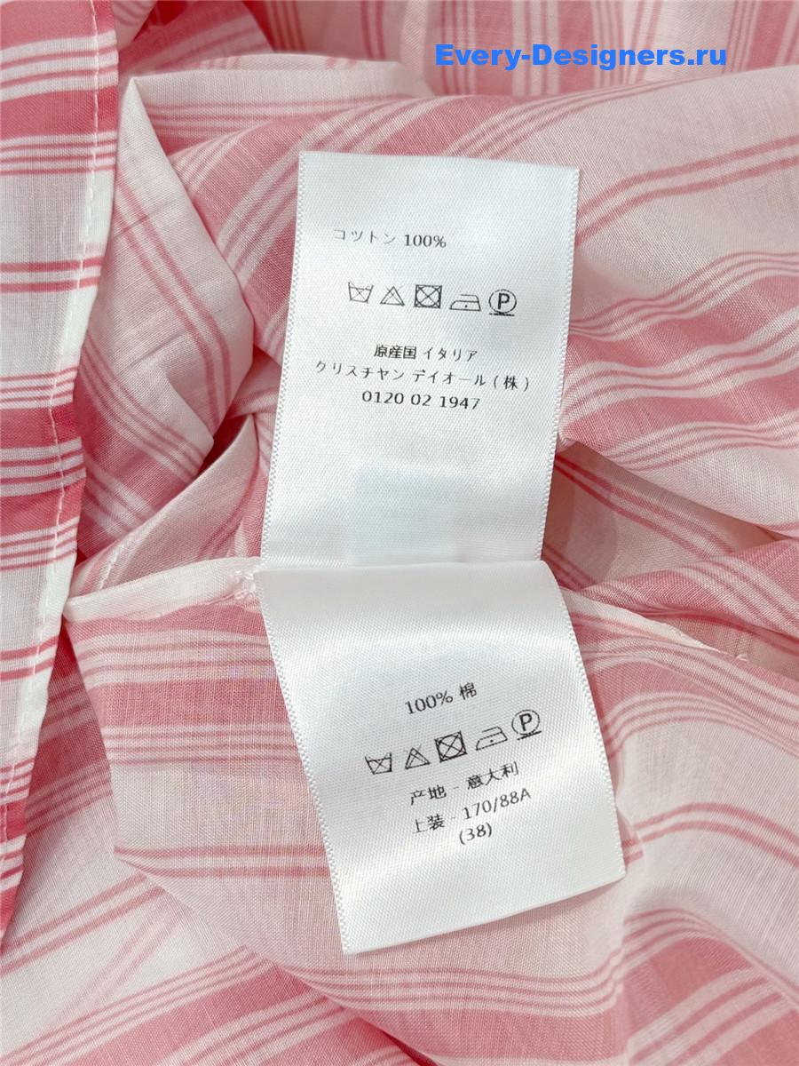 D10r D10riviera pink striped blouse