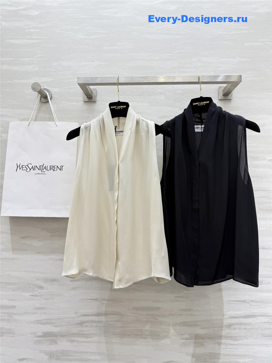 Sa1nt Lau*nt silk vest