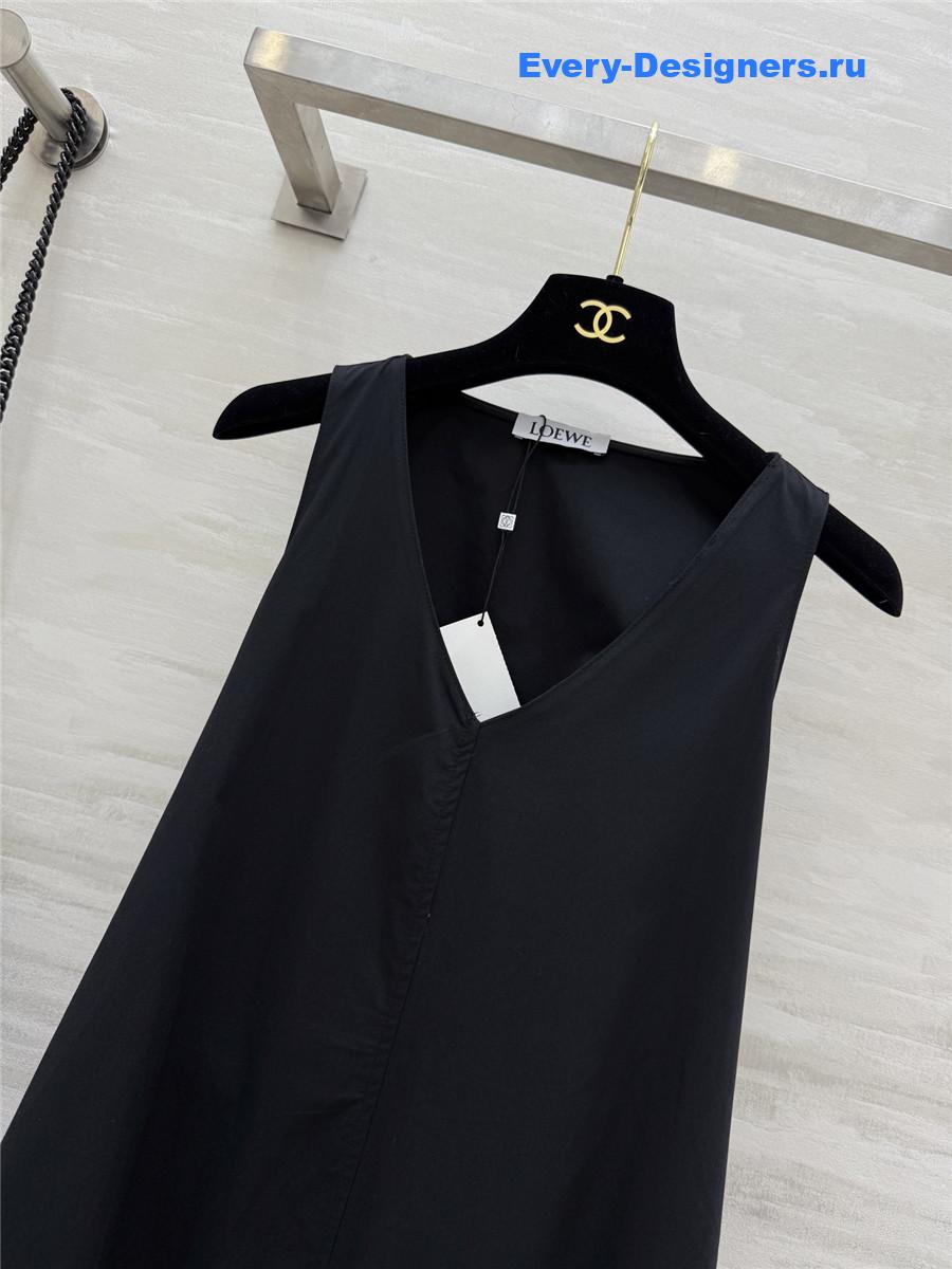 L0ew* black v-neck maxi dress