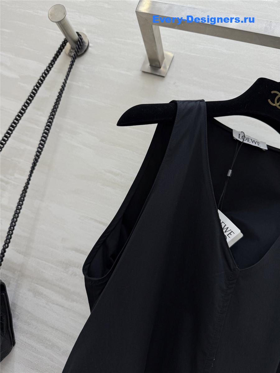 L0ew* black v-neck maxi dress