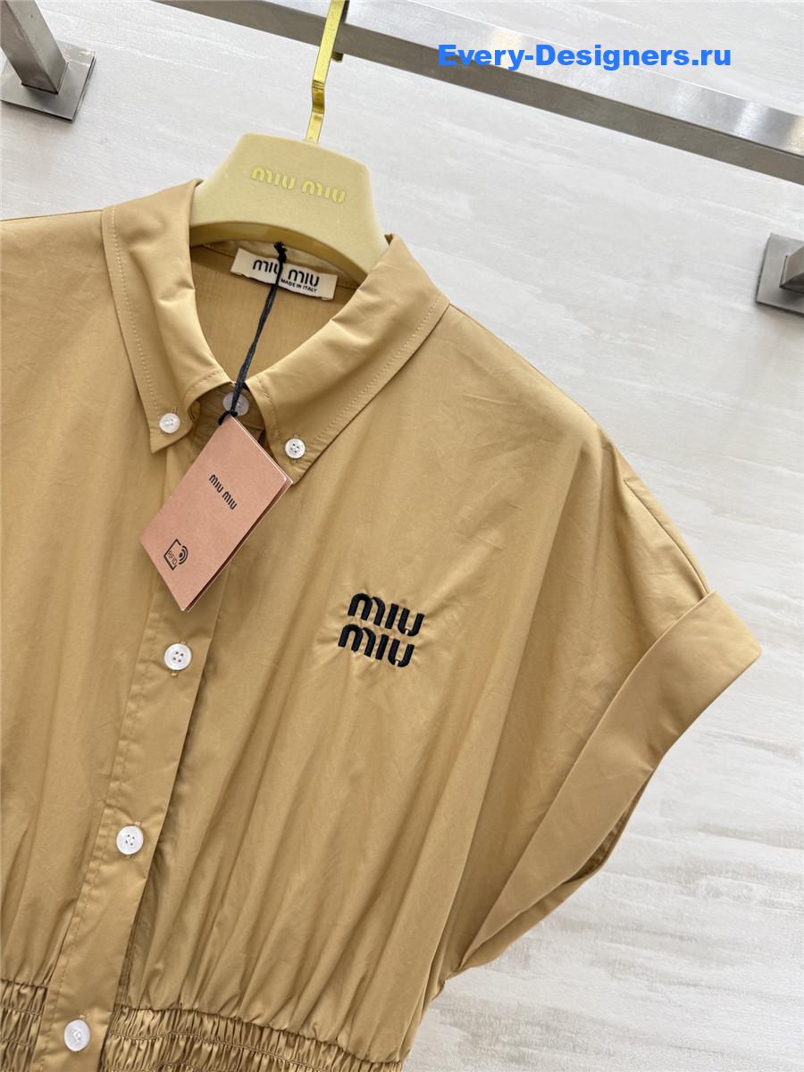 MIU MIU Brown Shirt Dress