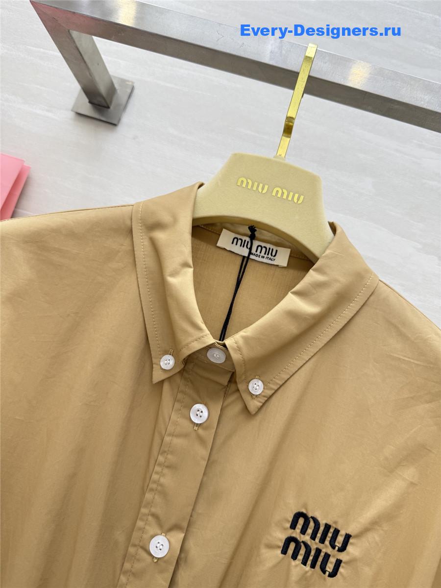 MIU MIU Brown Shirt Dress